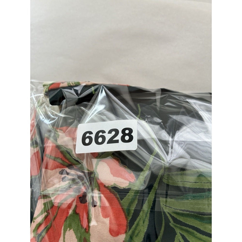 Patrons Of Peace Green Tropical Floral Pull On Maxi Skirt Sz M Side Slit Resort - Picture 8 of 8